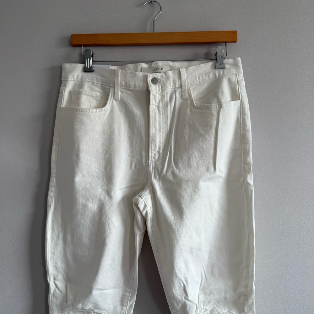 Joe's Jeans High Rise Ankle Vintage Stretch White Jeans Women Size 33 - Picture 3 of 16